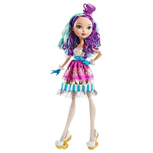 Mattel Ever After High Way Too Wonderland Madeline Hatter Doll, 17"