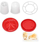 Futterstation für Geflügel, Kükenfutterspender und Tränke mit rotierendem Ärmeldesign, Lebensmittel...