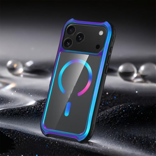 Coque iPhone 17 Pro en polycarbonate rigide haut de gamme et cadre aluminium brossé