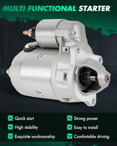 Image of SCITOO Starter Motor fit for Renault for LeCar 1.3L 1977-1979,for Renault for LeCar 1.4L 1980-1983 Replacement Starter 16756