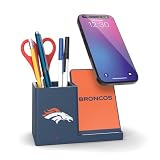 SOAR NFL Wireless Charger and Desktop Organizer, Denver Broncos