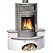 Produktbild Justus 4665 71 Kaminofen / Kaminbausatz Kaskade Stahl Gussgrau / Keramik Grappa