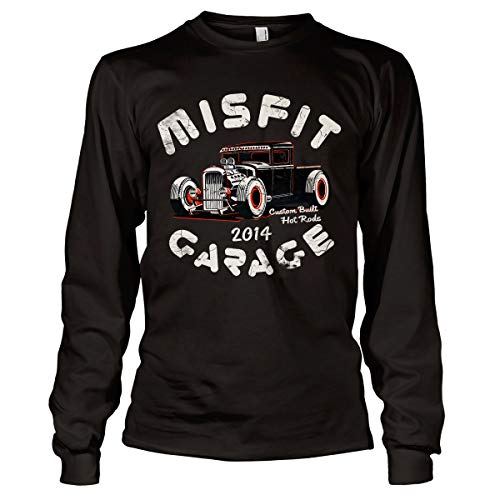 T-Shirt Manches Longues Power Pick en Coton Confortable Noir
