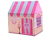 Ein sensationelles Haus in farbenfroher Grafik wird jedem Kind fröhlichen, fantastischen und genialen Spaß bereiten. Das Set ist sehr sorgfältig und sorgfältig in bunten ästhetischen Farben gefertigt. ; Das Haus hat eine Tür, die sich öffnet, und ein Fenster mit einem Fenster, das geöffnet werden kann, und die starre Struktur des Zeltes erlaubt es, es überall hin zu verschieben.