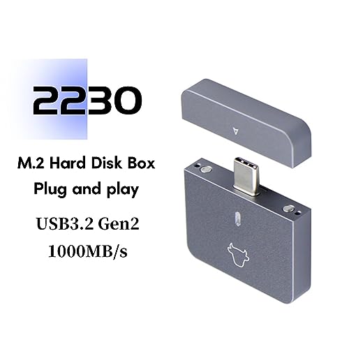 Caja externa SSD NVMe 2230 con USB C 10Gbps miniatura 4