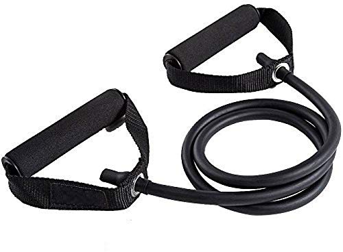Exercise Resistance Band Toning Tube with Soft Grip Handles for Upper and Lower Body Exercise (Black) (B07ZP8DRCM) Amazon Price History, Amazon Price Tracker