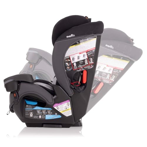 Evenflo EveryFit/All4One 3-in-1 Convertible Car Seat w/Quick Clean Cover (Kingsley Black) - Thumbnail 7