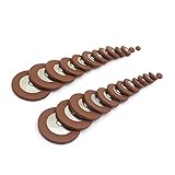Sax Pads Replacement Set, 26 Pcs Different Sizes Leather Pads, Sax Pad Kit,Alto Saxophone Pads for Tenor Saxophone Old Part Replacement