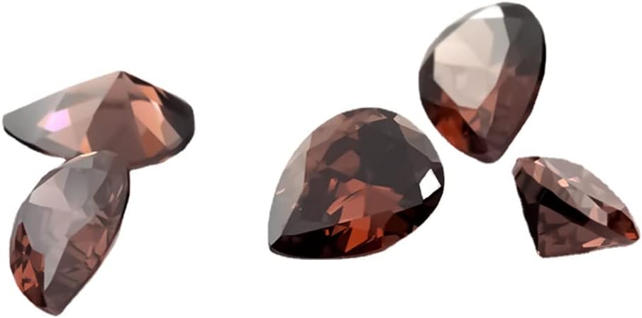 JINGANGZUO 10pcs 9x11mm Pear Shape Tanzanite Color Cubic Zirconia Stone AAAAA Loose CZ Stones for Necklace Pendants Earring Bracelet Rings Jewelry DIY Craft Making