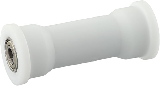 Yhenlovtt Rowing Machine Bearing Wheel, Metal And Plastic Roller, 38.3mm OD 8Mm ID 92.3mm Length, White Replacement Part For Gym Fitness Equipment Accessories