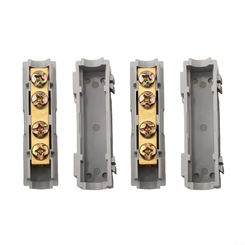 S-35 IType - Juego de bloques de terminales de tornillo divisor de 1000 V 120 A nominal con conductor de latón y carcasa ignífuga de policarbonato para conexiones de cable de alambre de 10 a 35 mm²