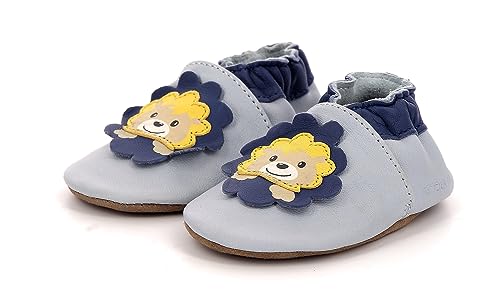Chausson pour nourrisson élastique Robeez Happy Lion anti-glisse