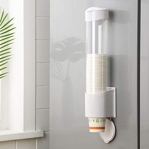 Paper Cup Dispenser Holder Wall Mounted Plastic Drinking Water Cup Dispenser