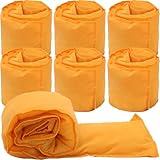 6 Pcs Water Barrier for Flooding 5 Ft x 9.84 Inch Absorbent Flood Barriers Home Sandless Sand Bags Reusable Water Absorber Snake for Door Garage Basement Prevention Rain Hurricane