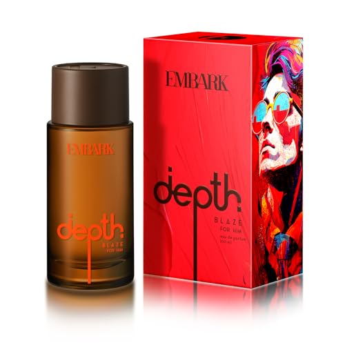 Image of EMBARK Depth Blaze Long Lasting Perfume for Men | 100ml Eau De Parfum | Woody Fruity Premium Fragrance | Gift for Men