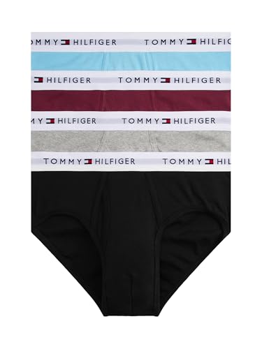 Catálogo para Comprar On-line Trusa Hombre los más solicitados. 49 Tommy Hilfiger Cotton Classics - Pack de 4 Calzoncillos para Hombre, Azul soñoliento, Gris Jaspeado, Rugoso Profundo, Cielo del Desierto, M