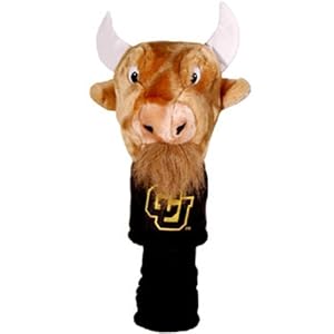 Team Golf NCAA Colorado Buffaloes Mascot Head Cover Mascot Golf Club Headcover, Fits most Oversized Drivers, Extra Long Sock for Shaft Protection, Officially Licensed Product