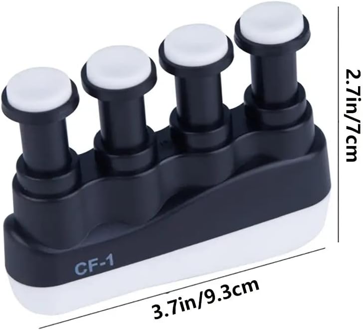 Miniatura 2 de Fortalecedor de dedos, entrenador de agarre de mano para piano, guitarra, bajo, ukelele, cítara y más, material plástico, ligero y portátil, mejora