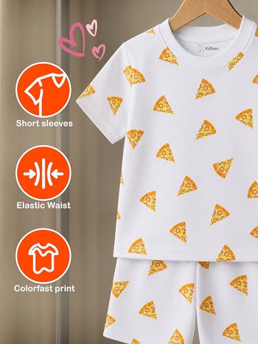 Image of Kidbea Kids Cotton Clothing Set | Ultra-Soft Printed Half Sleeve T-shirt & Shorts Set Comfort Fit Casual Wear for Boys & Girls