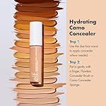 e.l.f. Hydrating Camo Concealer, Covers Blemishes & Under-Eye Circles, Full-Coverage & Delivers A Satin Finish, Vegan & Cruelty-Free, Light Sand - Image 3