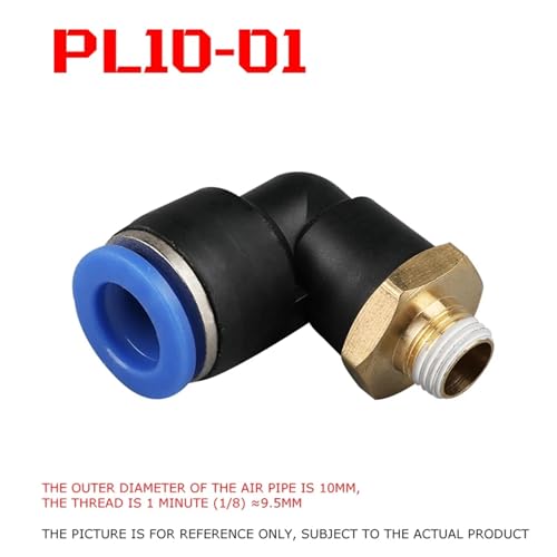 Conector rápido neumático PL10-01 para reparar fugas y codos obstruidos en maquinaria 3