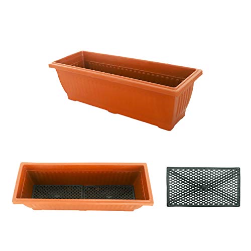 Semblis Vertical Planter Raised Garden Bed With Extra Gardening Gloves - 6Ft Standing Tiered - 4 Box Planters - Free-Standing - Grow Herbs Vegetables Lettuce Strawberry (Terracotta) #TOP7