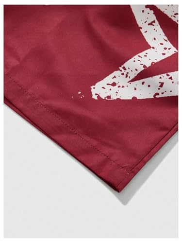 COZYEASE Men's 2 Piece Outfits Y2K Graphic Short Sleeve T Shirt and Drawstring Waist Shorts Set4