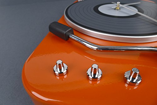 Pusher DJ Clock Rosso Orologio, Metallo, Rosso