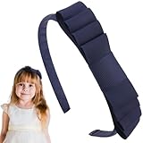 Evadollina Diademas de Moda, Diademas para Mujer, Diadema Trenzada, Diadema con Lazo Anudado para Niñas, Regalos de Navidad (Azul Marino)