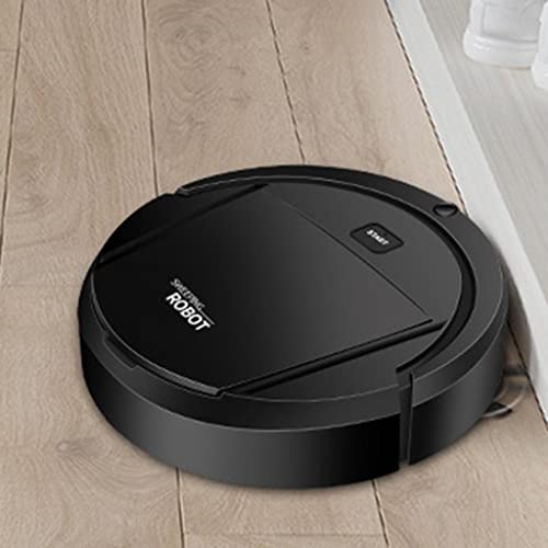 Image of Robot Vacuum Cleaner 3-in-1 Sweep Suck Mop 1200mAh Rechargeable Black