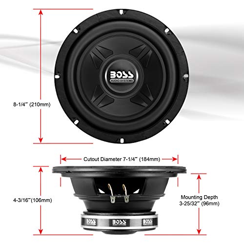 BOSS Audio Systems CXX8 8 Inch Car Subwoofer - 600 Watts Maximum Power, Single 4 Ohm Voice Coil, Easy Mounting, Sold Individually by BOSS Audio Systems - Image 5
