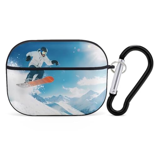 Cool Snowboarding Snowboarder Case Compatible for AirPods Pro 2nd Earbuds...