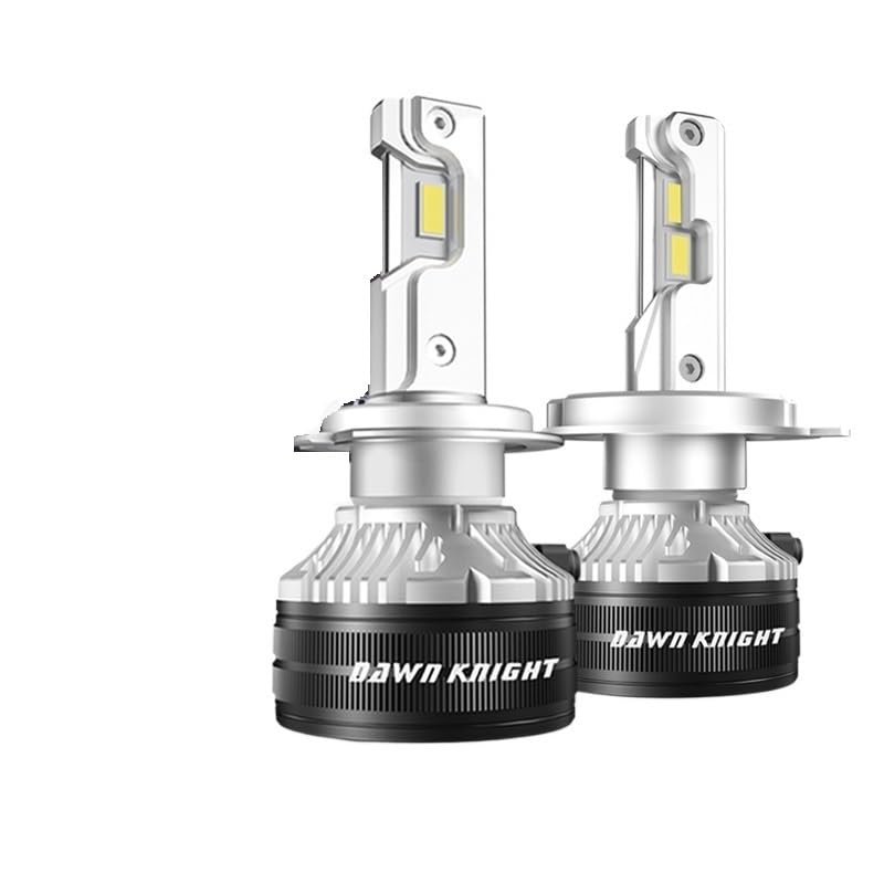 K8C 40W K7C Led H7 H4 H11 bombilla de faro Led 3 luces Led de tubo de cobre for coche H1 HB3 9005 HB4 9006(Warm white,9006/HB4)