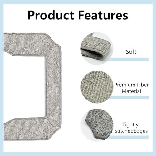 Image of Cleaning Rag for ECOVACS Winbot Mini Window Vacuum Cleaner Robot, Washable and Reusable Winbot Mini Mop Pad Accessories, 12 Pcs Mop Cloth Replacement, No. W-CC02-0012