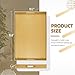 MAONAME Gold Decorative Tray for Coffee Table, Modern Serving Tray with Handles, Plastic Ottoman Trays for Living Room, Bathroom Decor, 15.8