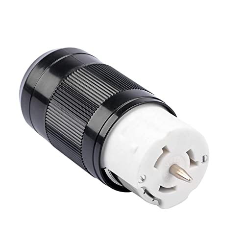 Sintron Generator Connector 50 Amp NEMA SS2-50R USA/Canada Marine Shore 4-Pin Straight Blade Connector 3 Pole 4 Wire Grounding 125V/250V ETL Listed Twist Locking Connector 50A CS6364 12500 Watts