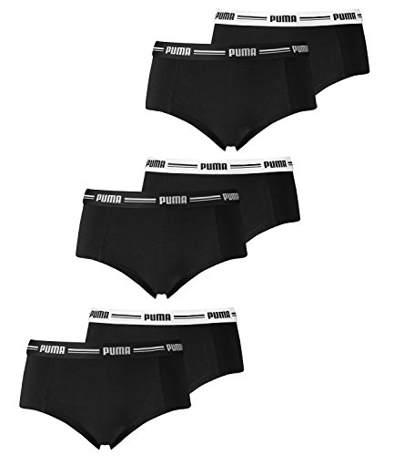 PUMA Damen Iconic Mini Shorts Pantys Slips 6er Pack,...