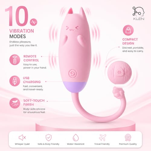 Image of KLEN Body Massager Machine for Women Portable Waterproof Remote Controlled