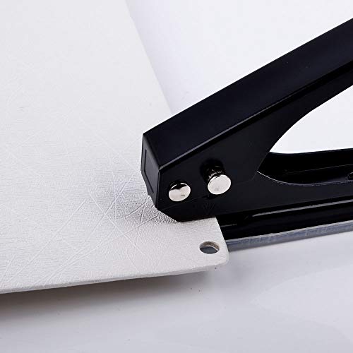Low Force One Hole Punch,2 Packs.20 Sheets Punch Capacity,1/4" Holes.hand Hole Puncher With Anti-Skid Base For Paper,Chipboard,Thin Plastic Card,Thin Metal,Craft Paper And Art Project.(Black&Blue) #TOP3