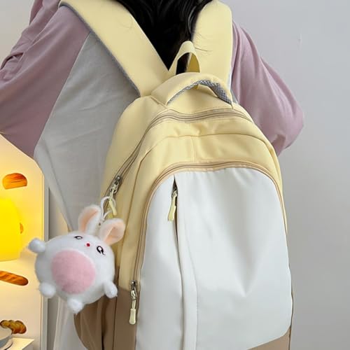 Mochila de moda para niña de nailon negro estilo bohemio juvenil 6