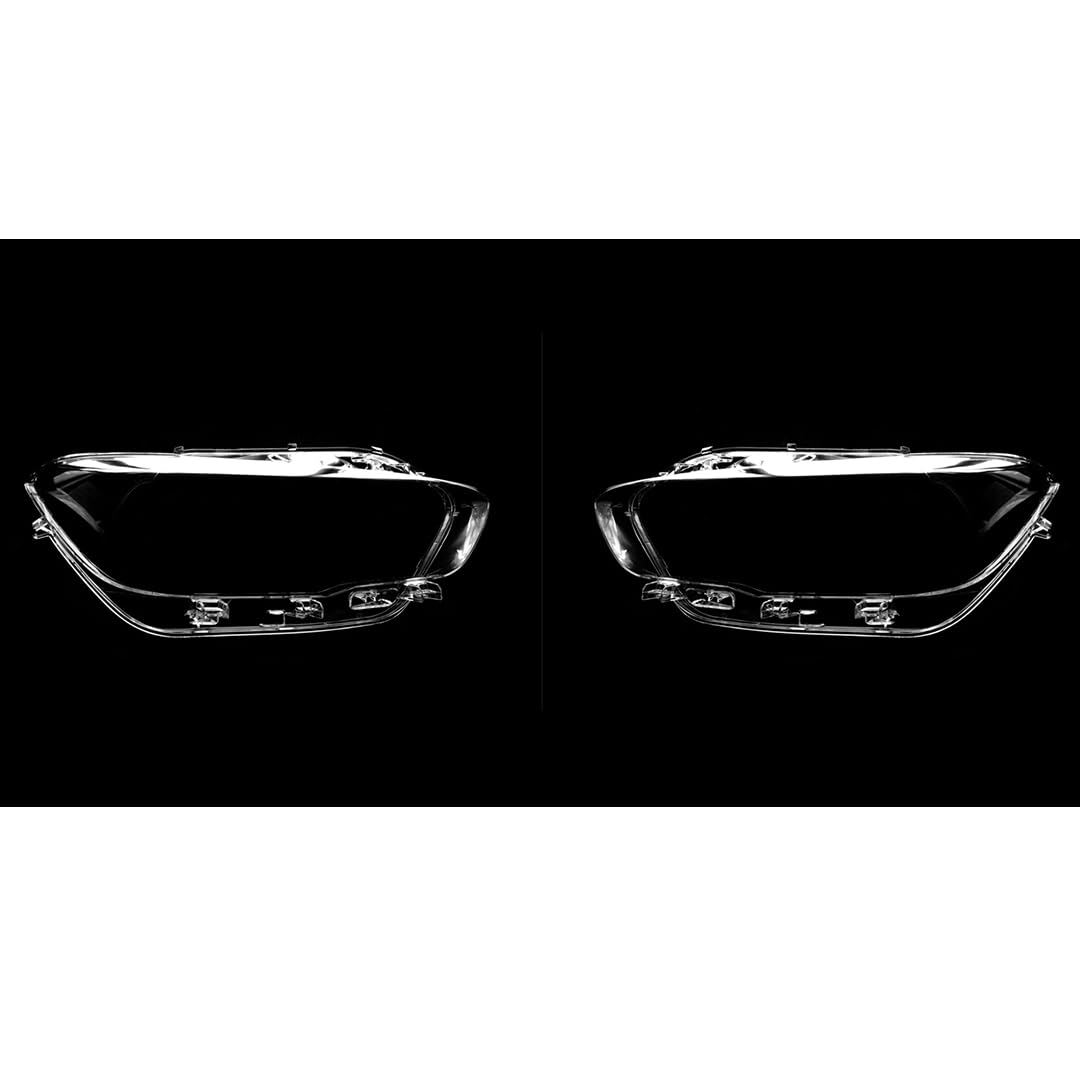 Oulesh Headlight Lens Cover for BMW 1-Series F20 2015-2019, 1Pair Car Front Headlight Cover Transparent Lampshade Headlamp Shell