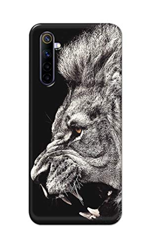 Image of Roaring Lion Hard Back Case Cover for Realme 6 / Realme 6S / Realme 6i (6.5 inch) Back Cover -(J5) VNS2225
