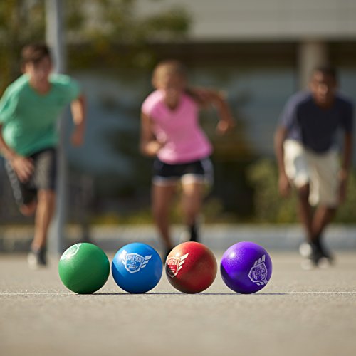 Franklin Sports Dodgeball Ball Set – Superskin-Coated Foam Balls for Playground Games – Small Dodgeballs for Gymnasium Games – Easy-Grip Foam Balls – Won’t Shred or Tear for Hours of Fun