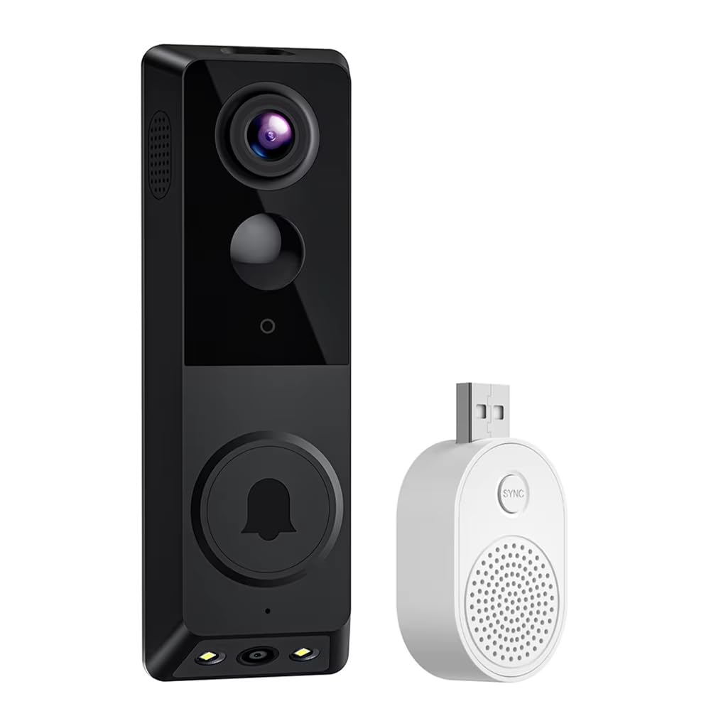 Caméra de surveillance vision nocturne en couleur avec interphone pour la sécurité de la maison