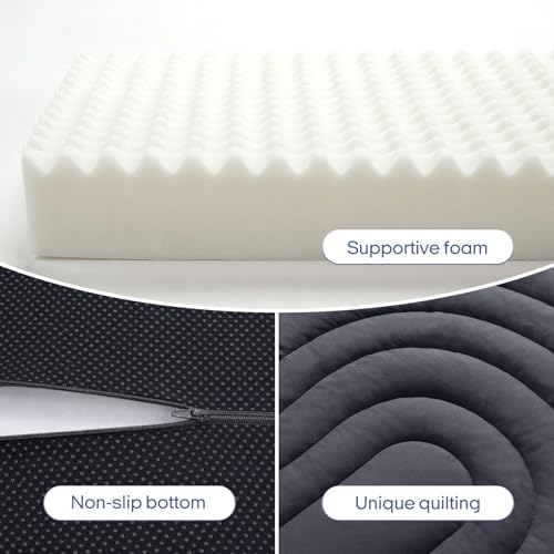 Image of ZonLi Japanese Floor Mattress Futon Mattress Full Size, Thicken Roll Up Tatami Mat Washable Cover, Portable & Foldable Floor Bed Mattress for Sleeping, Dormitory, Adult