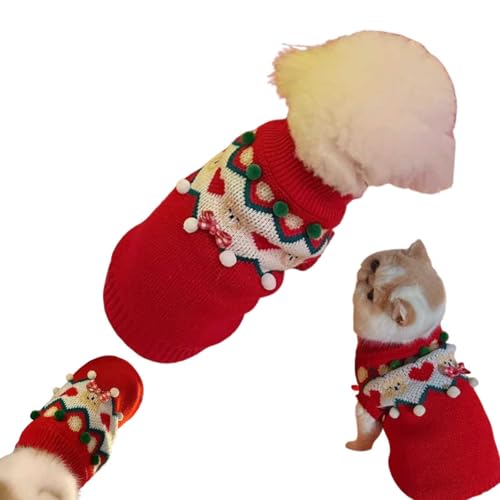 犬の服 冬 犬 セーター 犬 クリスマス 服 暖かい 猫服 防寒着 柔軟 通気 快適 着せやすい 小型犬 中型犬ペット 服 秋冬 防寒 可愛い 新年 誕生日 聖夜