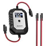 PowMr 10A 12V MPPT ソーラー充電コントローラー 小型ポータブルソーラーパネルレギュレーター LCDディスプレイ付き バッテリータイプの長押し切り替え 12ボルトゲルAGMリチウムLiFePO4バッテリー用