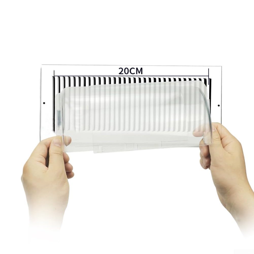 HpLive Deflettore d'aria magnetico per condizionatori d'aria regolabile, deflettore d'aria e calore per ventilazione laterale, soffitto e pavimento (1 pezzo)