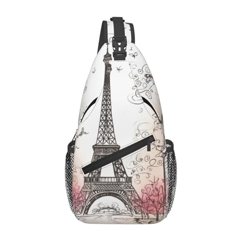 Bolso cruzado tipo sling para hombre y mujer negro