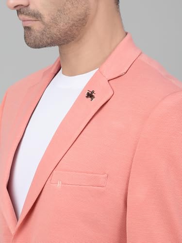 Image of Cantabil Self Design Full Sleeves Notch Lapel Casual Blazer for Men | Casual Blazer for Men | Men Blazer for Casual (P MBZC00057)